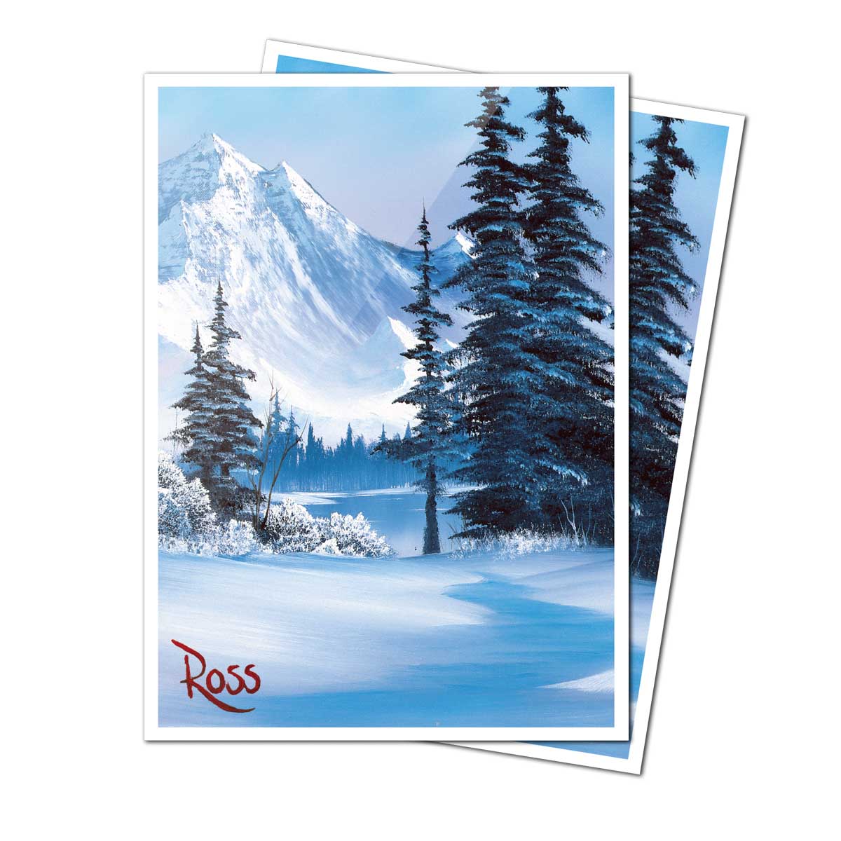Bob Ross - Winter Paradise 105ct APEX DECK PROTECTOR® Sleeves for Tabletop Gaming