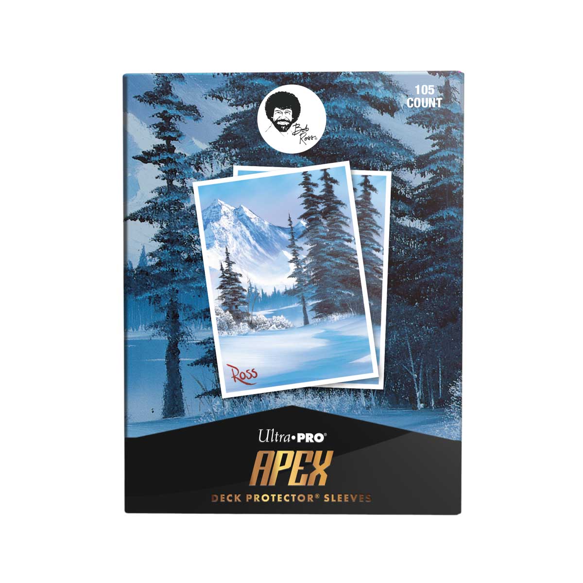 Bob Ross - Winter Paradise 105ct APEX DECK PROTECTOR® Sleeves for Tabletop Gaming