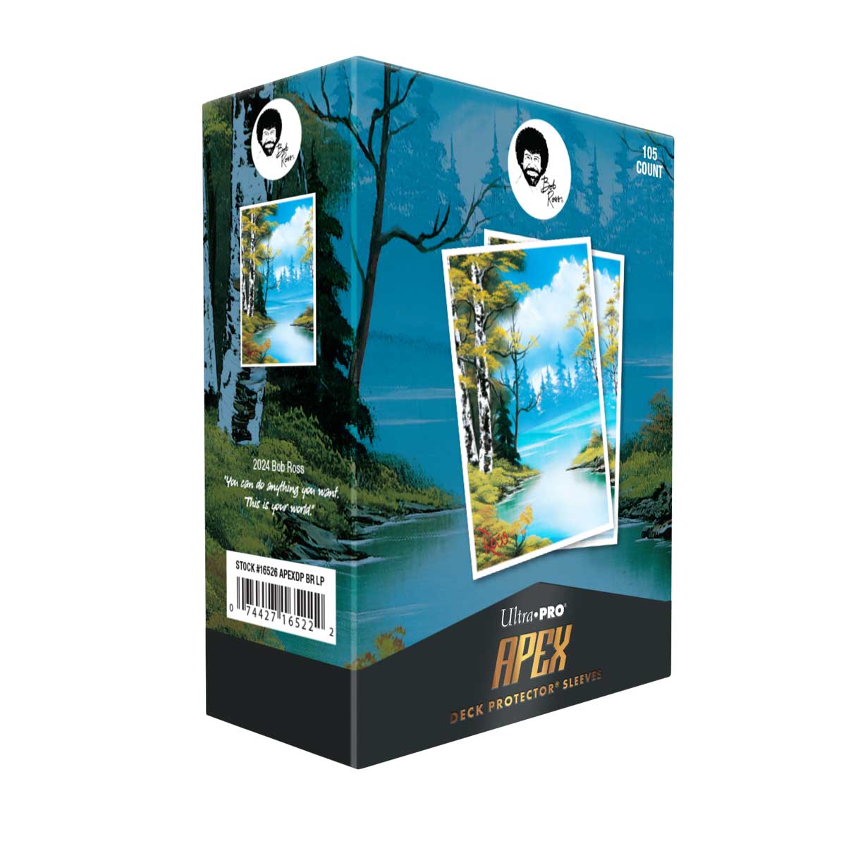 Bob Ross Lakeside Path 105ct APEX DECK PROTECTOR® Sleeves