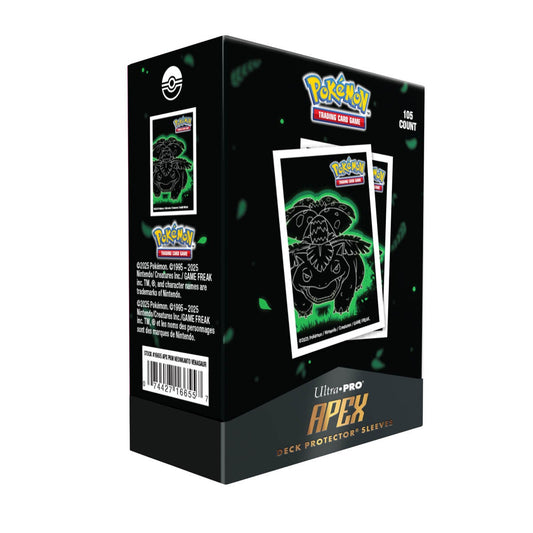 Ultra Pro Pokemon Neon Kanto 105ct Apex Deck Protector Sleeves Venusaur