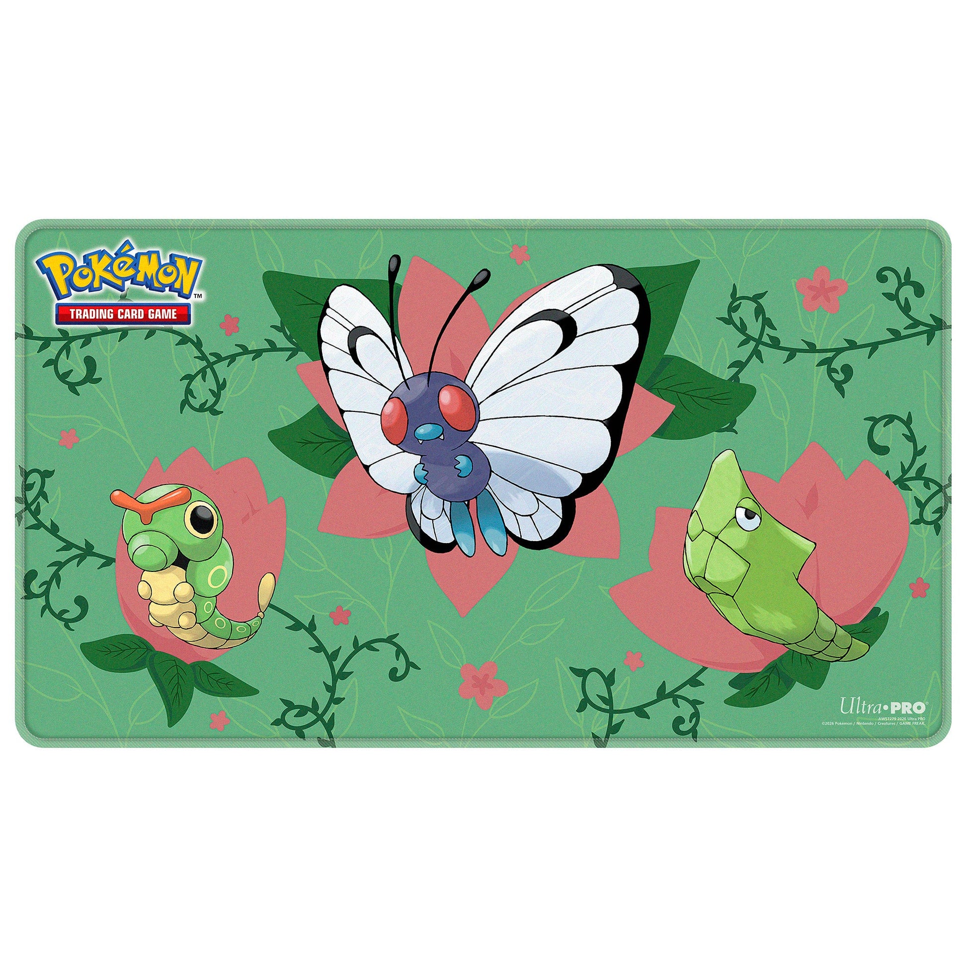 Ultra Pro Caterpie Evolutions Stitched Playmat for the Pokémon Trading Card Game