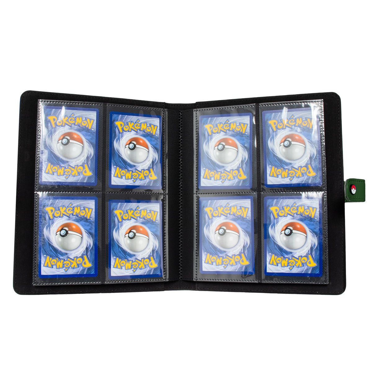 Ultra Pro Premium Snap Binder - oppslått med alle kortlommer synlige