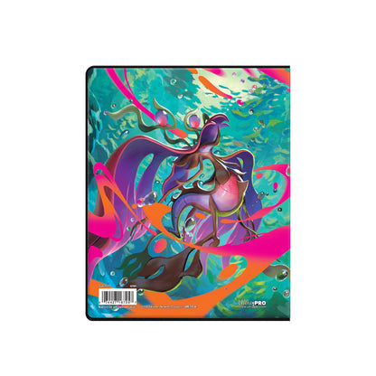 Ultra Pro Mega Evolution Chaos Rising 4-Pocket Portfolio, bakside med Mega Floette for Pokémon TCG