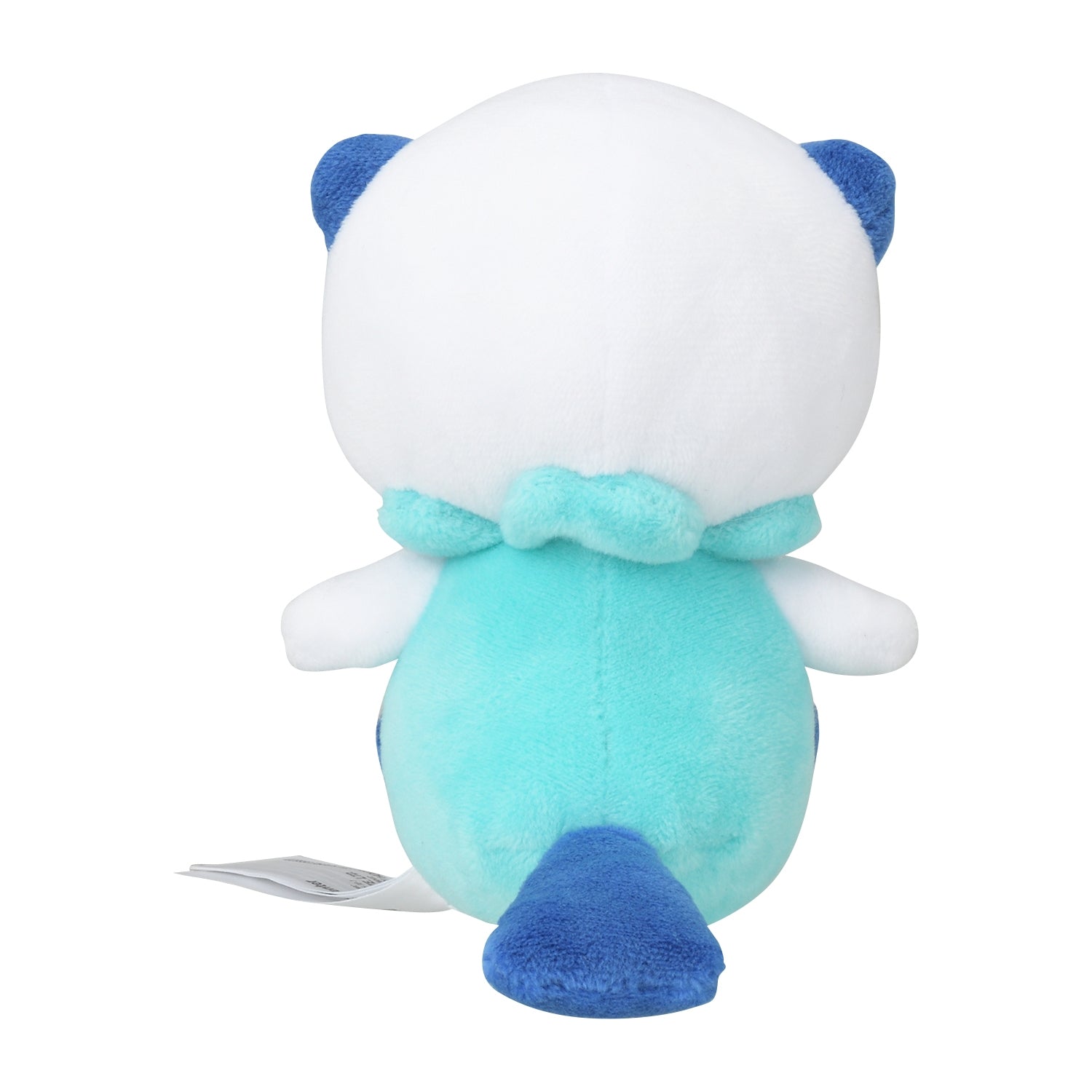 Oshawott Fit Plush fra Pokemon Center Japan, sett bakfra