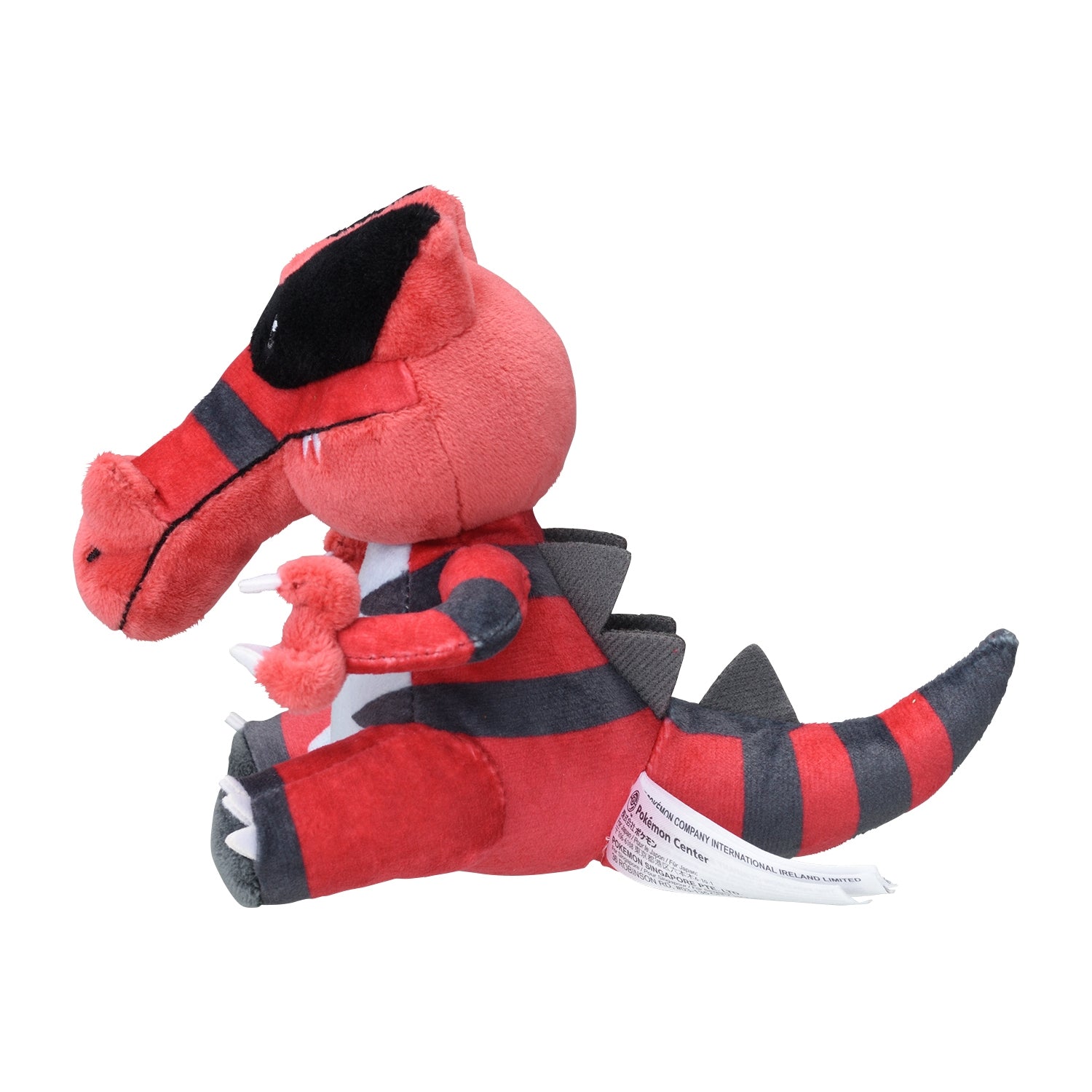 Krookodile Fit Plush fra Pokemon Center Japan, sett fra siden