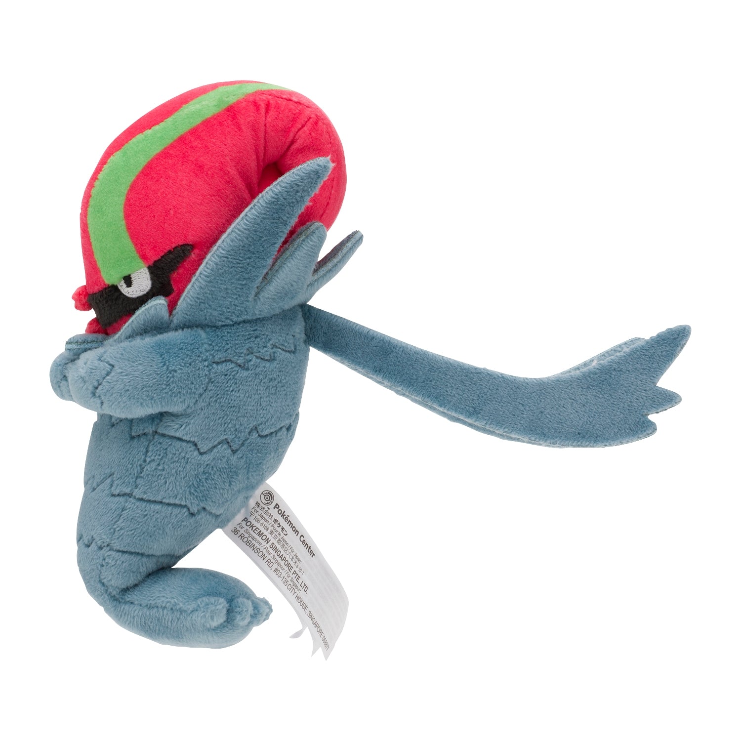 Accelgor Fit Plush fra Pokemon Center Japan, sett fra siden