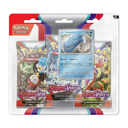 Pokemon Scarlet & Violet 3pk Blister Dondozo