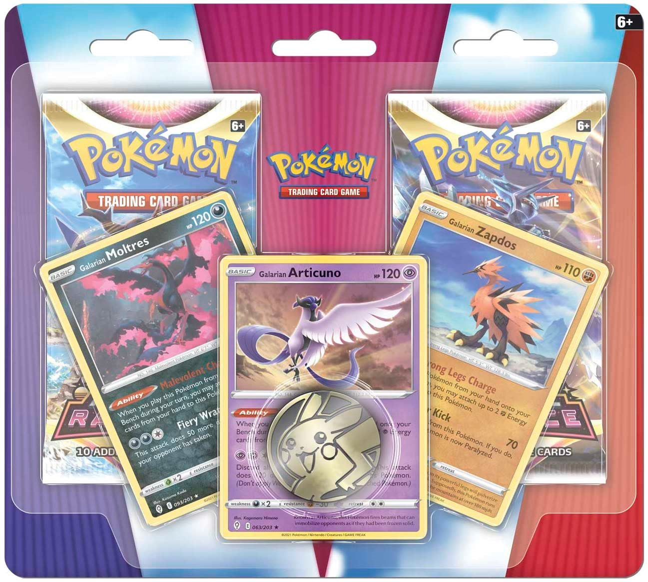 Pokemon Enhanced 2-Pack Blister Galarian Birds (Fusion Strike!)