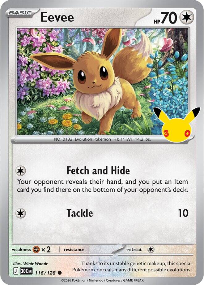 Pokemon 30th Celebration Knock Out Collection Eevee