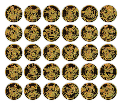 De 30 Pikachu-myntdesignene i den sjeldne hidden-utgaven med gullglitter
