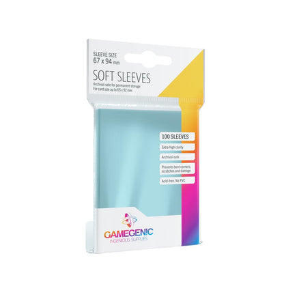 Gamegenic Soft Sleeves Clear (100 stk)