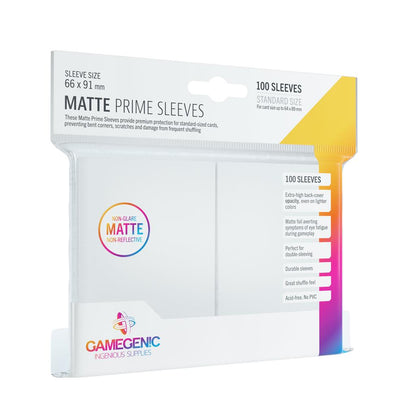 Gamegenic Matte Prime Sleeves (100 stk)