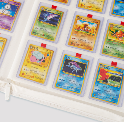 Gemloader Premium 3×4 Toploader Binder (336 lommer) - White (bilde 5) - hvite innersider fylt med kort