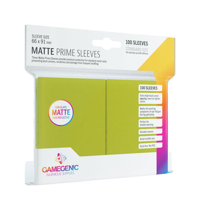 Gamegenic Matte Prime Sleeves (100 stk)