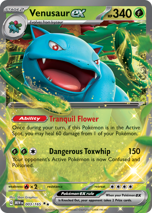 Pokemon Venusaur ex 003/165