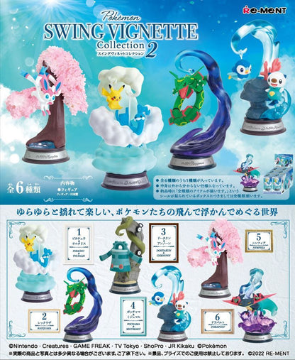 Pokemon Re-ment Swing Vignette 2 Figurer (6 stk)