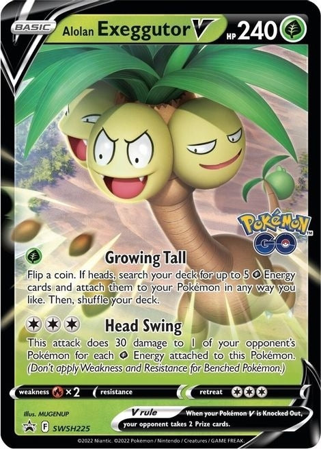 Exeggutor SWSH225 JUMBO Black Star Promo