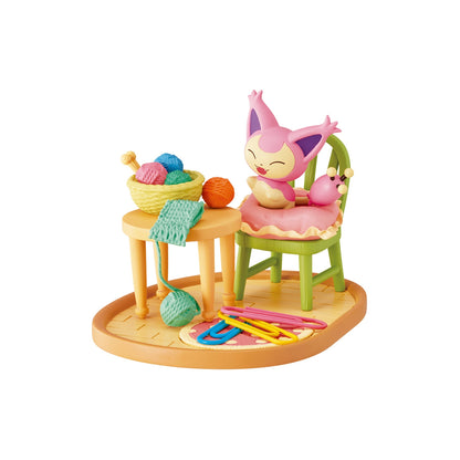 Pokemon Re-Ment DesQ Relaxing Home! Collection Figur (6 stk)