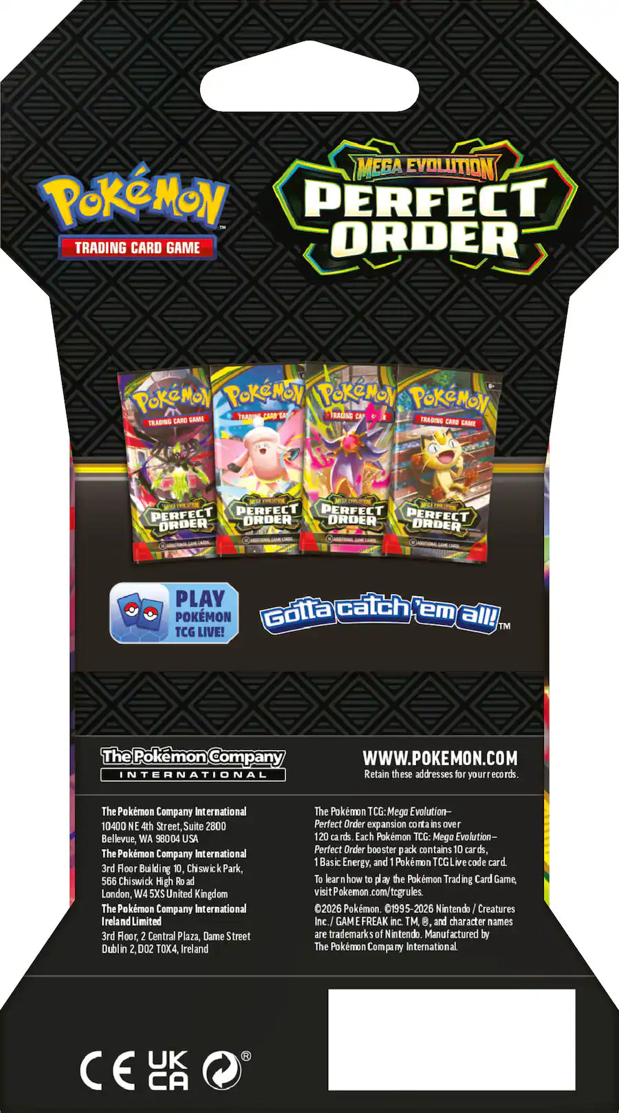 Pokemon Perfect Order Sleeved Booster