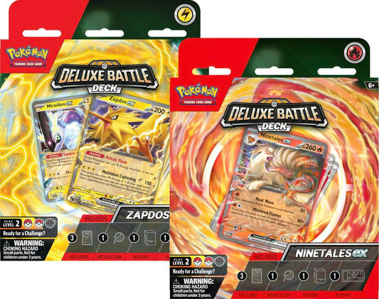 Pokemon Deluxe Battle Decks med Zapdos ex og Ninetales ex