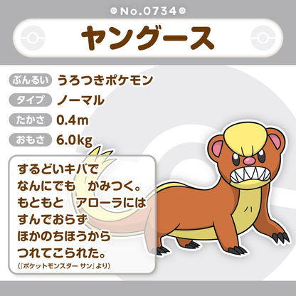 Pokemon Center Japan Yungoos Fit Plush