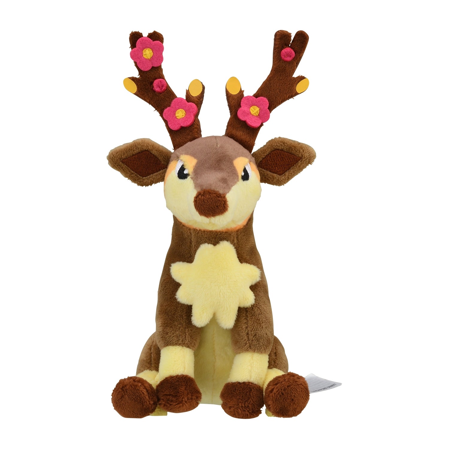 Sawsbuck (Spring Form) Fit Plush fra Pokemon Center Japan, sett forfra