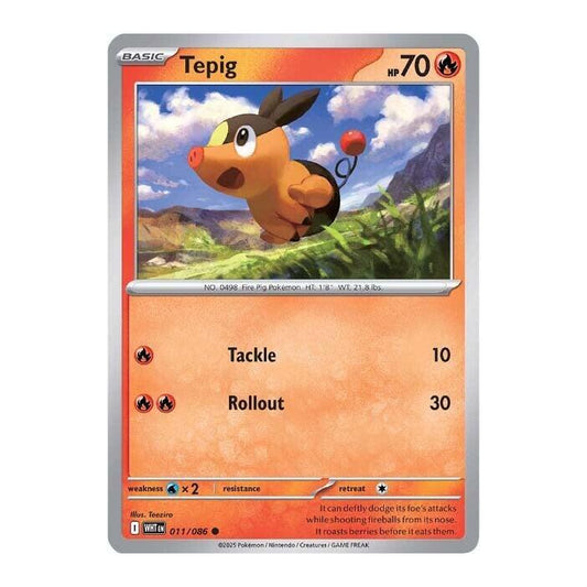 Pokemon Tepig 011/086 Foil Promo