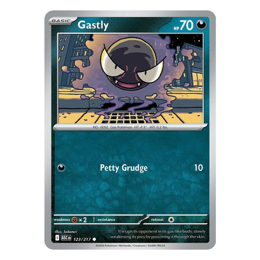 Pokemon Gastly 123/217 Cosmos Holo
