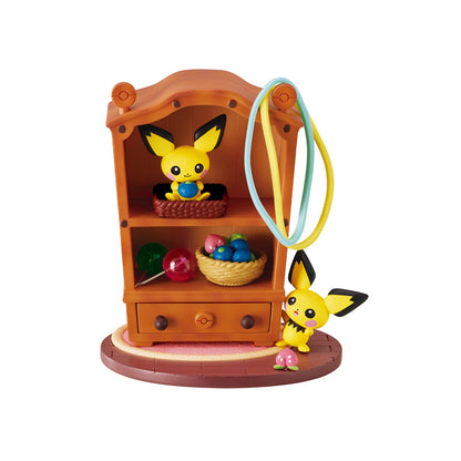 Pokemon Re-Ment DesQ Relaxing Home! Collection Figur (6 stk)