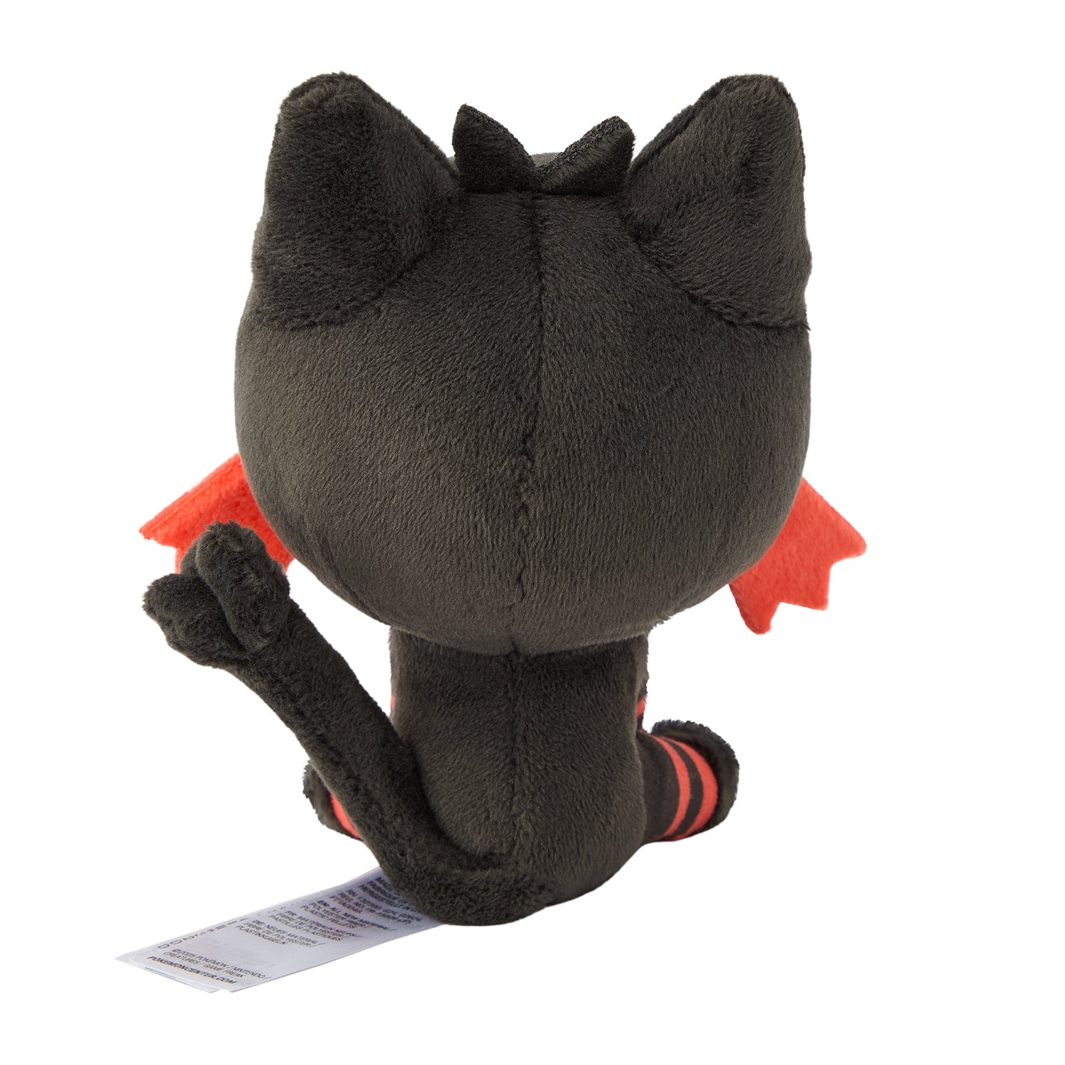 Litten Fit Plush fra Pokemon Center Japan, sett bakfra