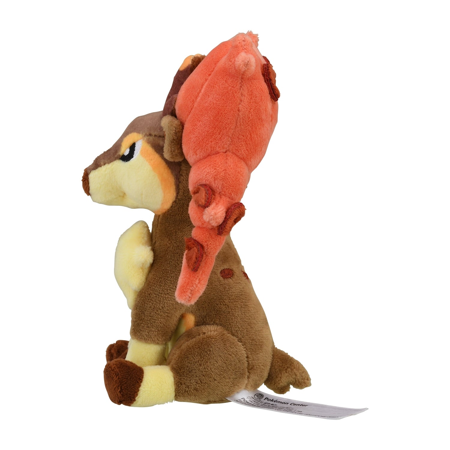 Sawsbuck (Autumn Form) Fit Plush fra Pokemon Center Japan, sett fra siden