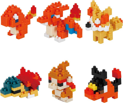 Pokemon Nanoblock Mini Fire Type (6 stk) Figurer