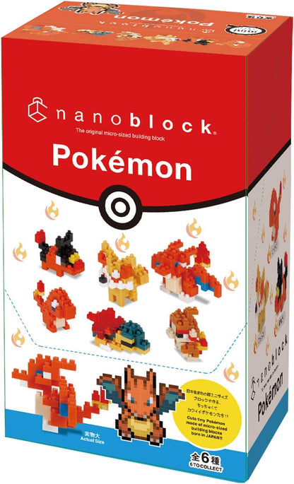 Pokemon Nanoblock Mini Fire Type (6 stk) Figurer