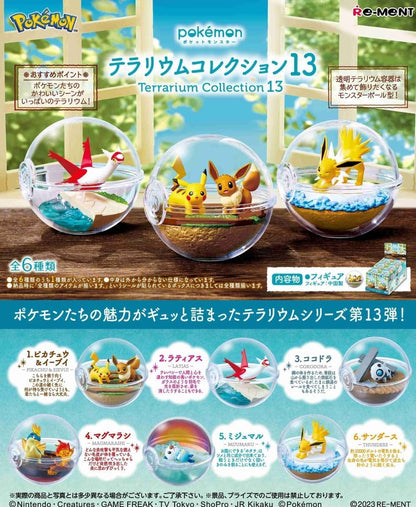 Pokemon Re-ment Terrarium Collection 13 Figurer (6 stk)