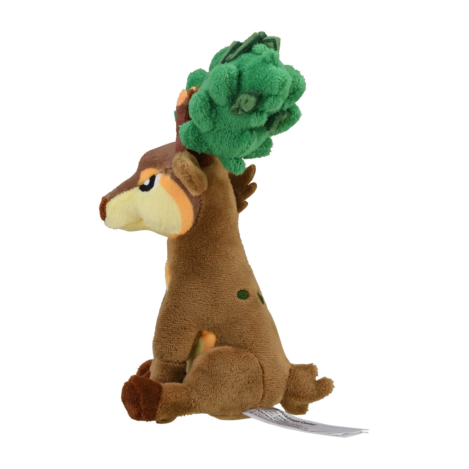 Sawsbuck (Summer Form) Fit Plush fra Pokemon Center Japan, sett fra siden