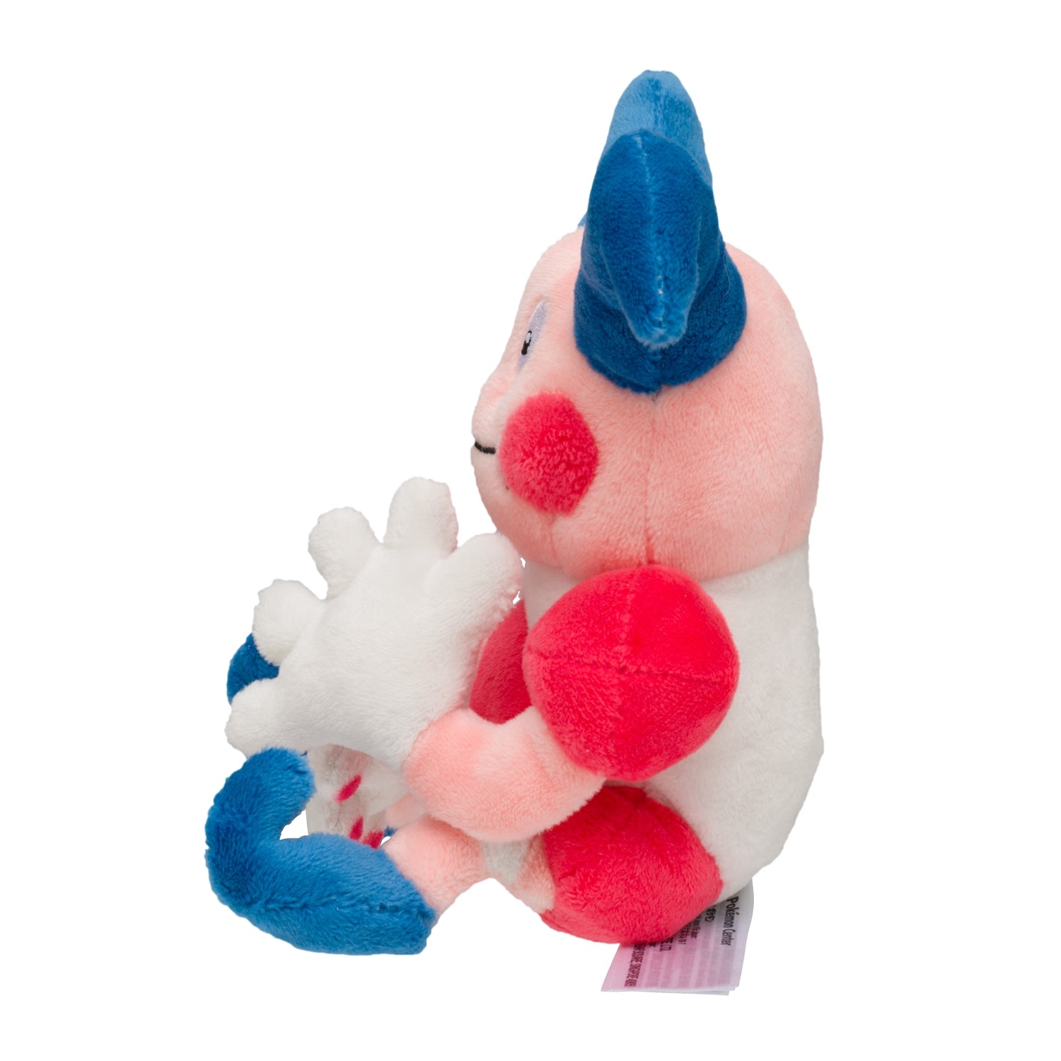 Mr. Mime Fit Plush fra Pokemon Center Japan, sett fra siden