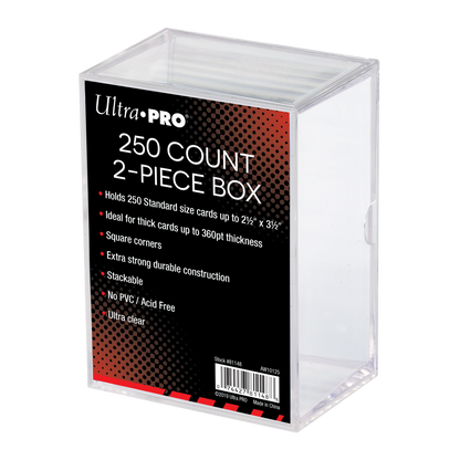 Ultra Pro Storage Box 2 Piece 250 Card Clear