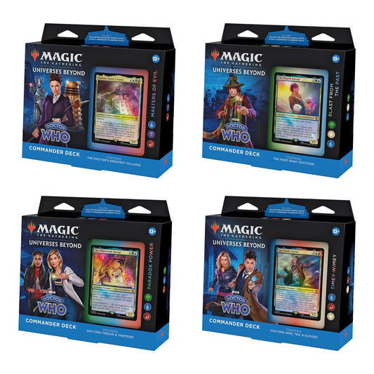 MTG Doctor Who Commander Deck Display (4 Decks)