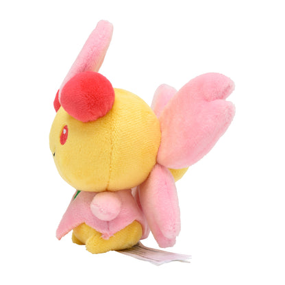 Cherrim (Sunshine Form) Fit Plush fra Pokemon Center Japan, sett fra siden