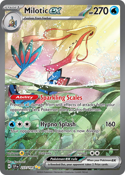 Milotic ex Special Illustration Rare 237/191 – Milotic som svømmer i en grønn innsjø
