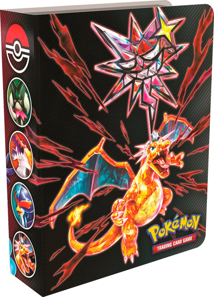 Tera-Charizard på forsiden av minipermen som følger med i kisten