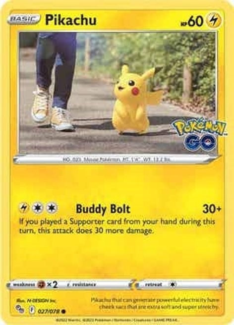Pokemon Pikachu 027/078 Holo