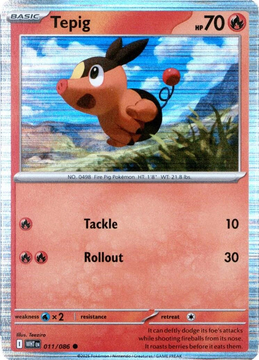Pokemon Tepig 011/086 Foil Promo