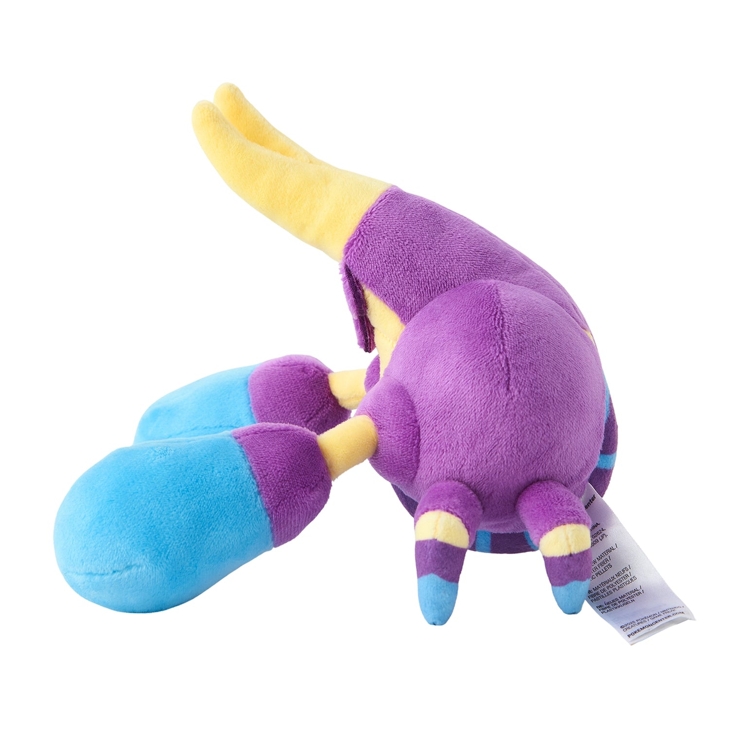 Crabrawler Fit Plush fra Pokemon Center Japan, sett fra siden