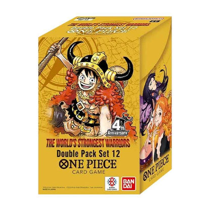 One Piece Double Pack Set 12 eske i OP17-design med Luffy og Nami på forsiden