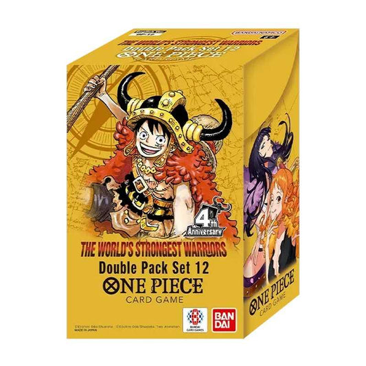 One Piece Double Pack Set 12 eske i OP17-design med Luffy og Nami på forsiden