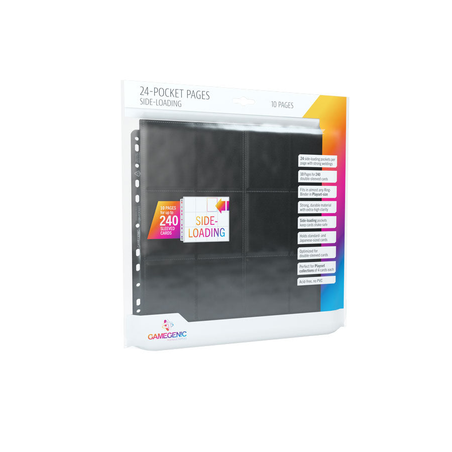 Gamegenic Sideload Pages 24-Pocket Black (10 stk)