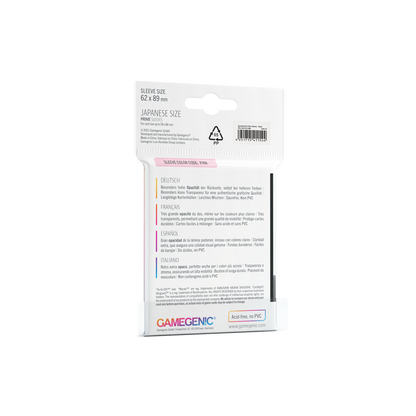 Gamegenic Prime Sleeves Japanese Size (60 stk)