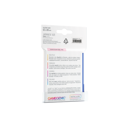 Gamegenic Prime Sleeves Japanese Size (60 stk)