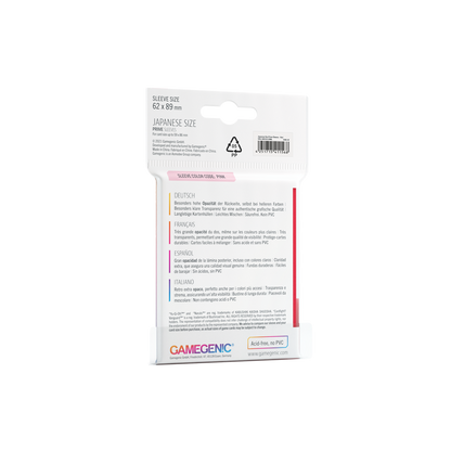 Gamegenic Prime Sleeves Japanese Size (60 stk)